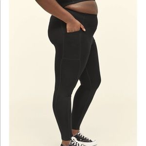 Girlfriend collective high rise compression pocket leggings 23 3/4” black